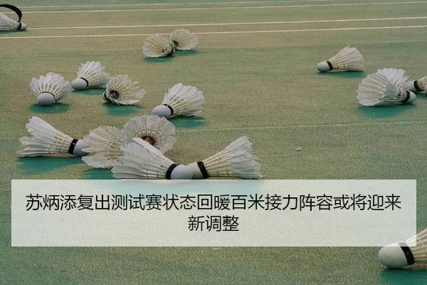 苏炳添复出测试赛状态回暖百米接力阵容或将迎来新调整